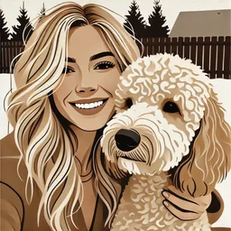 A girl and a doodle